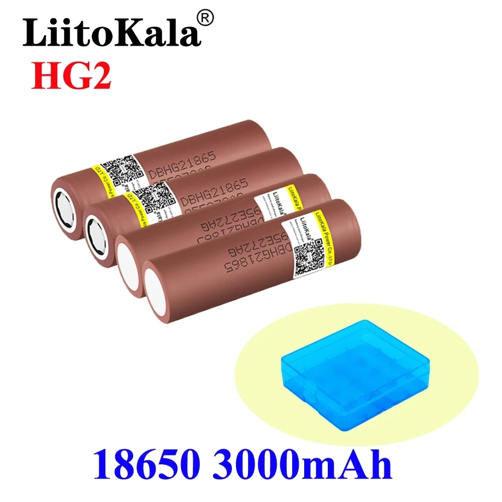 Liitokala 18650 3000mAh Rechargeable battery 18650HG2 3.6V discharge 20A Max 35A Power batteries | Электроника