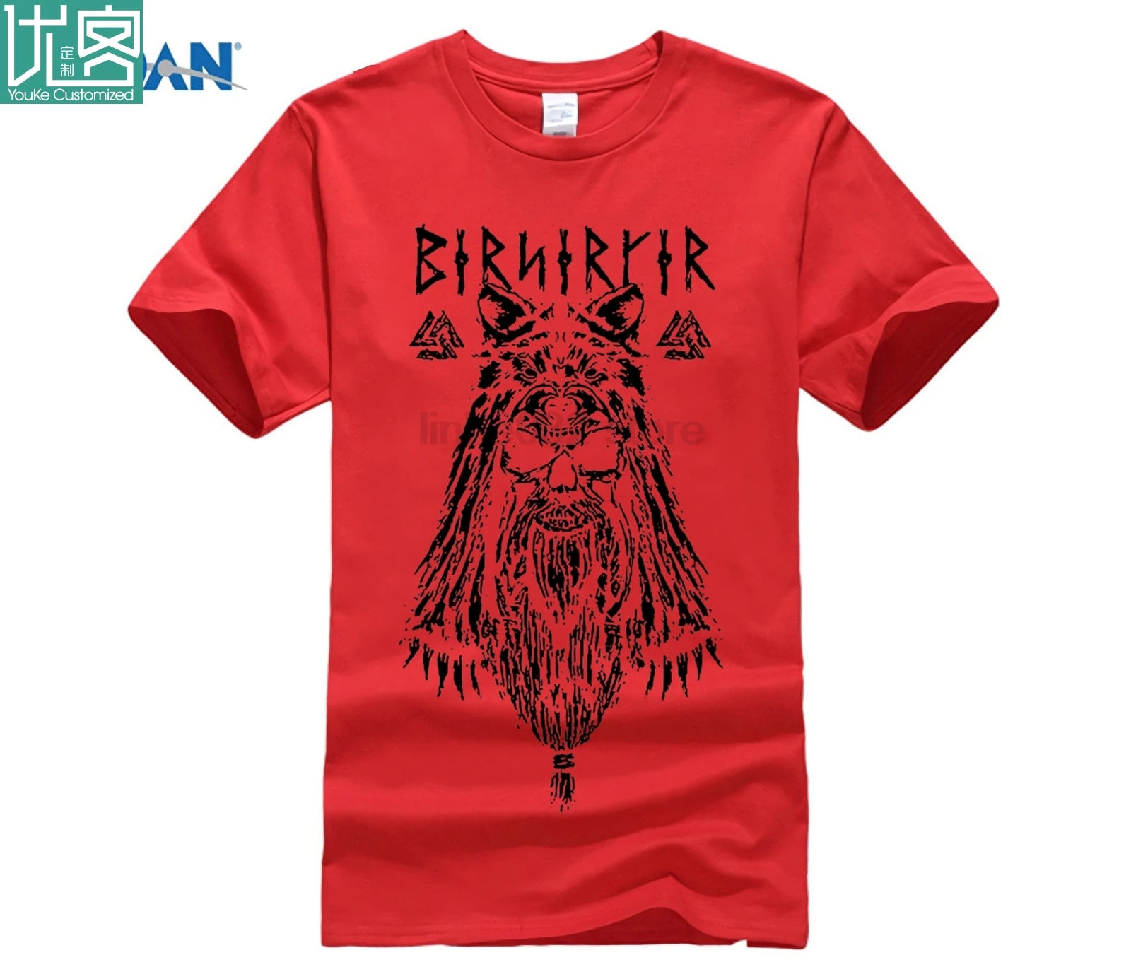 Viking Berserker стильные футболки мужская одежда с круглым вырезом и коротким рукавом