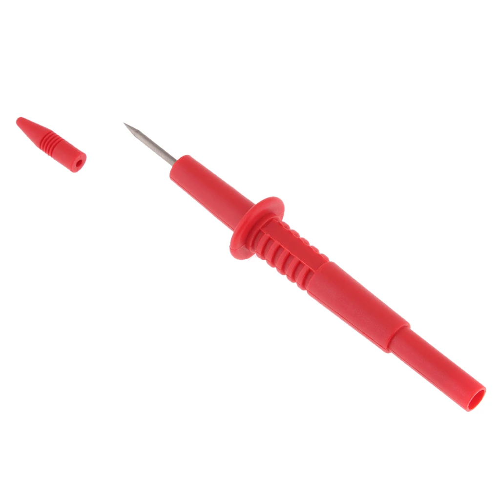 2mm Diameter Stainless Steel Banana Plug Test Probe Lead Pin Tip Pen with Cap