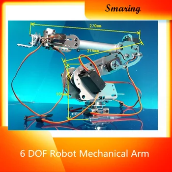 

6 DOF Robot Mechanical Arm Manipulator Abb Model Industrial Robotic Clamp Kit Diy Tracked Crawler Caterpillar Rotationary