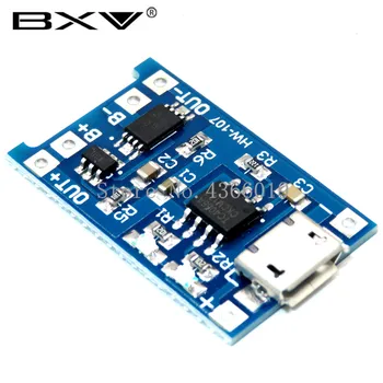 

1PCS 5V 1A Micro USB 18650 Lithium Battery Charging Board Charger Module+Protection Dual Functions TP4056