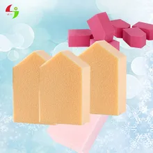 Маленький дом макияж слоеного желе губка BB крем-основа только слоеный ромб Двусторонняя кожа ромб влажный и сухой двойного назначения