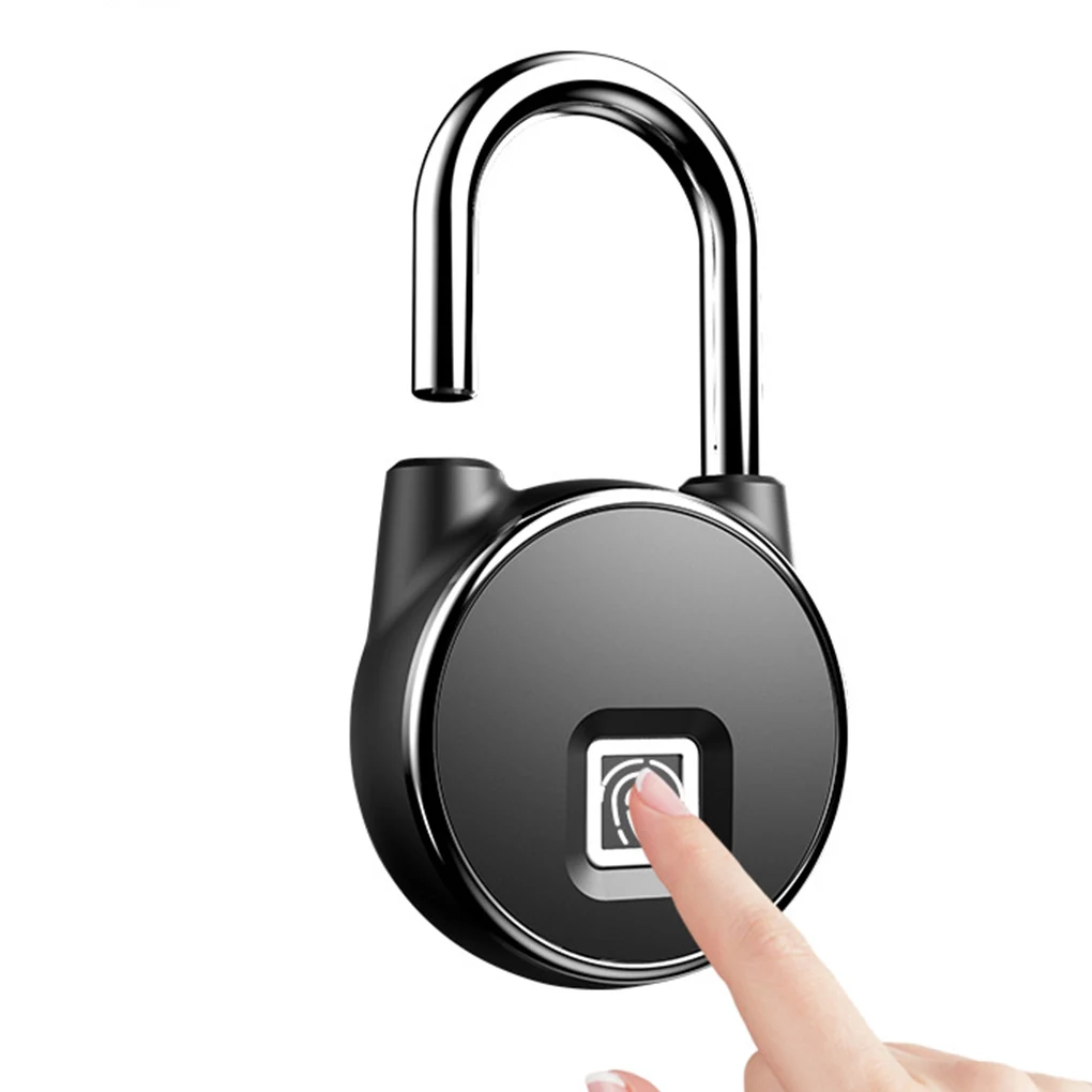 

bluetooth Rechargeable Smart Lock Keyless Fingerprint Lock IP66 Waterproof Anti-Theft Security Padlock Door Luggage Lock