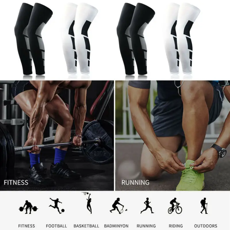 Knee Support Sleeve 1Pc Compression Long Socks Knee Support