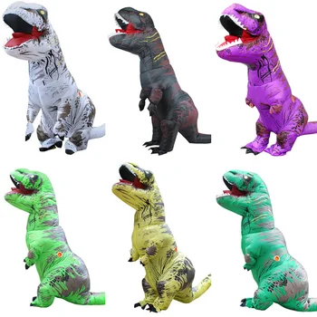 

Adult Inflatable Dinosaur Costume Costumes Men Women Halloween Party Fancy Dress Carnival Cosplay Accessories