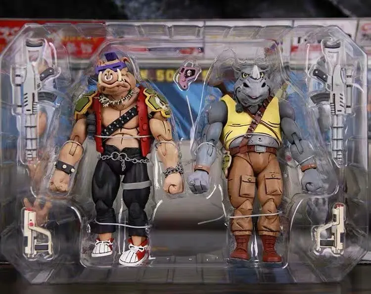 18cm NECA Action Figure Shredder Michelangelo Foot Solder Donatello Krang Anime Bebop Rocksteady Turtle | Игрушки и хобби