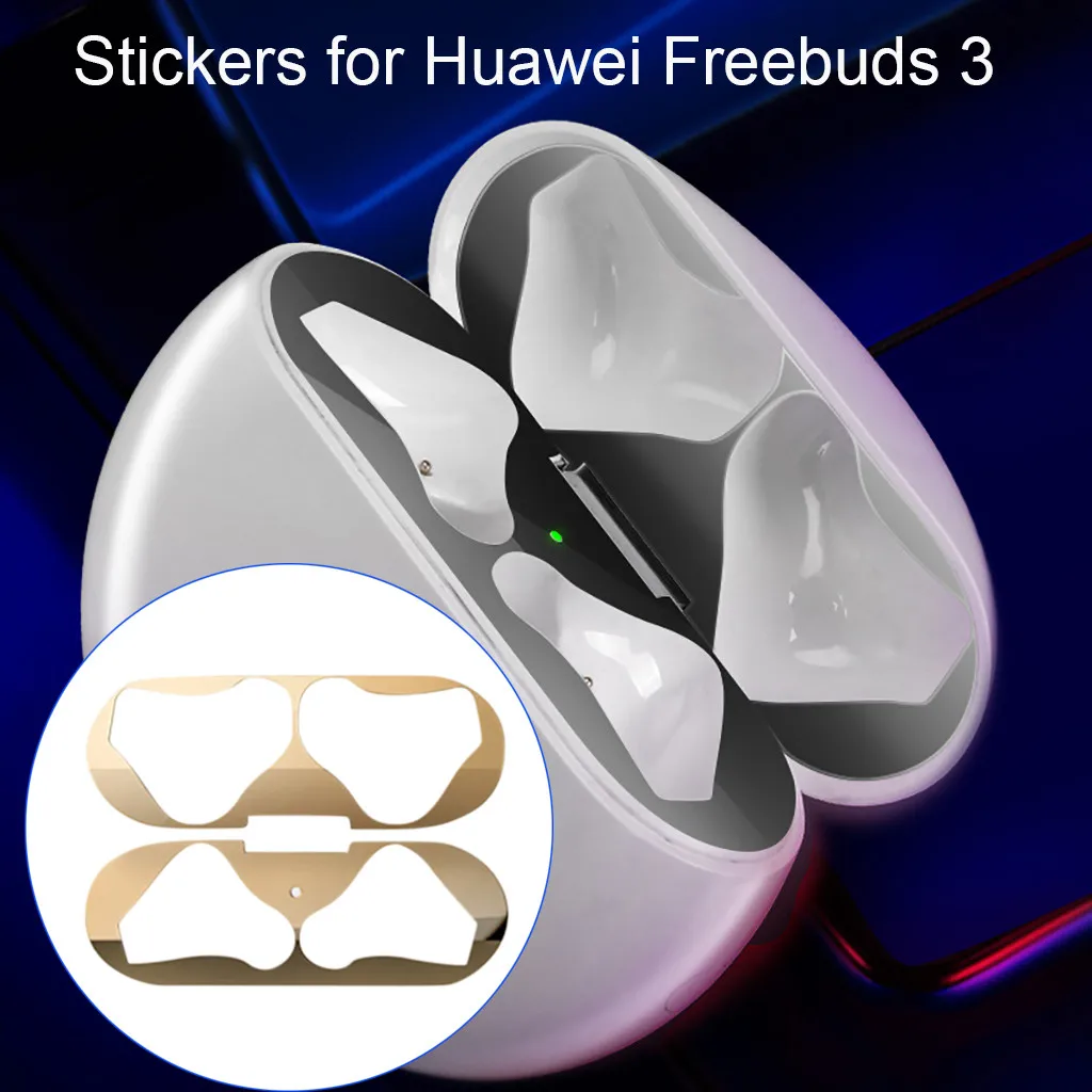 Хит продаж 2019 металлические защитные наклейки для защиты от пыли Huawei Freebuds 3