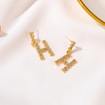 

Aesthetic accessories S925 Needle Letter H Earrings Bamboo Studs Earrings Trendy 2020 Aesthetic Earrings Aesthetic Accessories