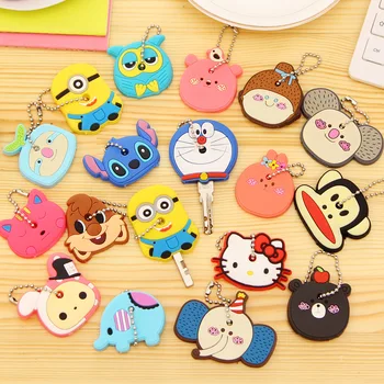 

1PC Cartoon Key Case Lovely Silicone Protective Cute Cover for Key Control Key Holder Protector Dust Cover Organizer Key Wallets