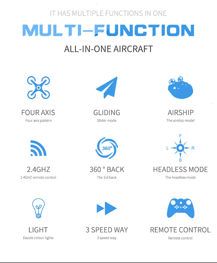 L6082 Air Genius RC Квадрокоптер самолет крошечный whuver все-в-одном DIY 2,4G RC Дрон для детей подарок RTF Квадрокоптер красный Самолеты