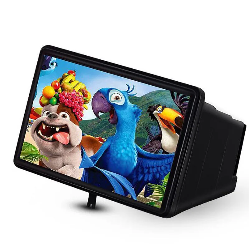 3D Magnifier HD Eye Protection Mobile Movie Video Amplifier Telescopic Adjustment Projection Phone Holder | Мобильные телефоны и