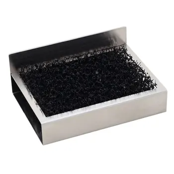 

Stainless Steel Anti-slip Bathroom Soap Dish Holder Self Adhesive Glue Soap Saver Shower Rack WITH Sponge Brush