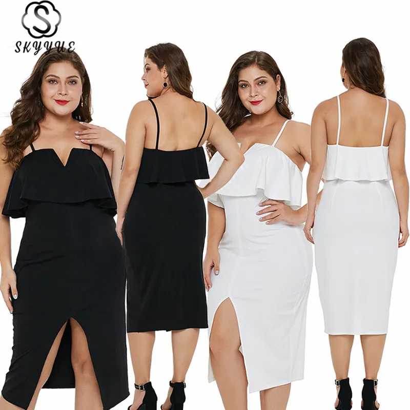 

Skyyue Sling Sleeveless Backless Robe De Soiree Formal Gowns 2019 Plus Size Boat Neck Evening Dress Women Party Dresses T029