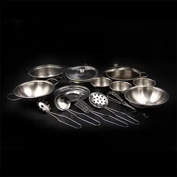 

Cookware Utensils Set Children Kitchen Pretend Play Pot Pan Toy Educational Toy 094F