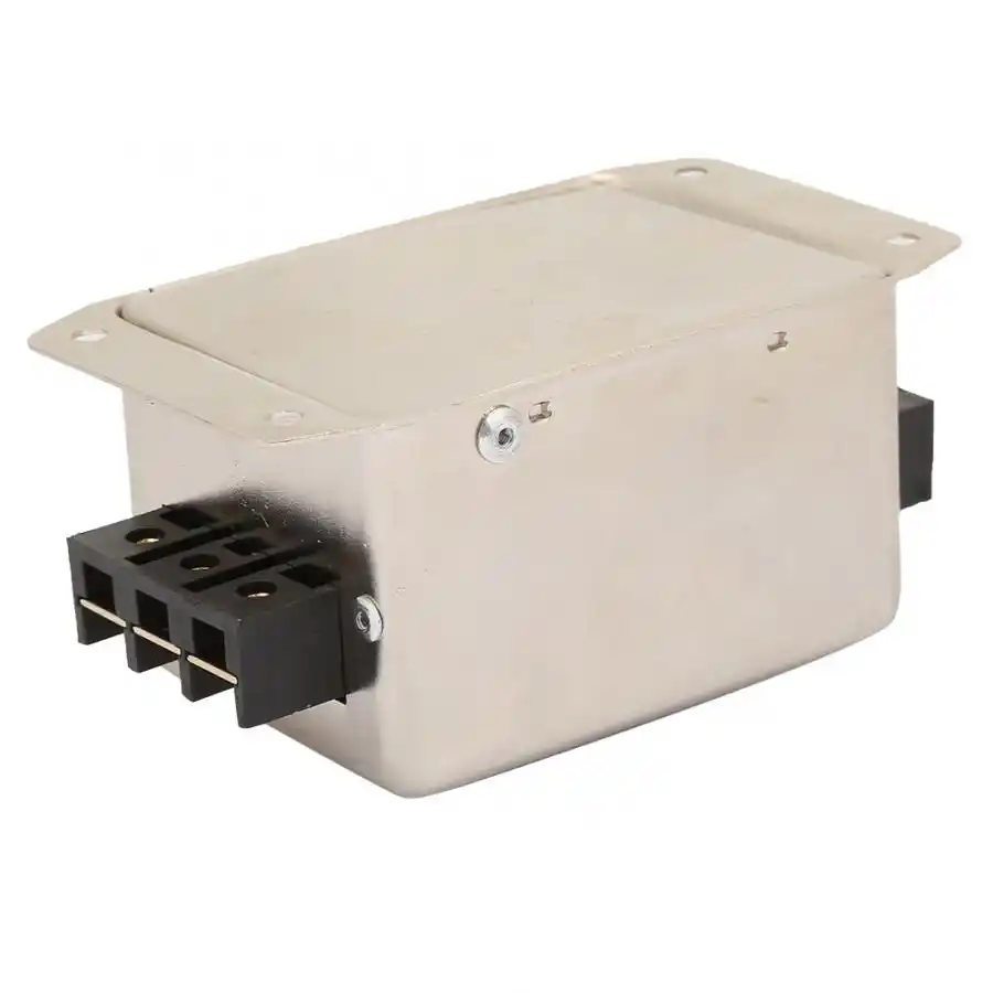 115V//250V Power Line Filter,10A 50//60Hz Single//Dual Pole Single-Phase Power Line EMI Filter Terminal,Power Wire Filter Power Filter Terminal