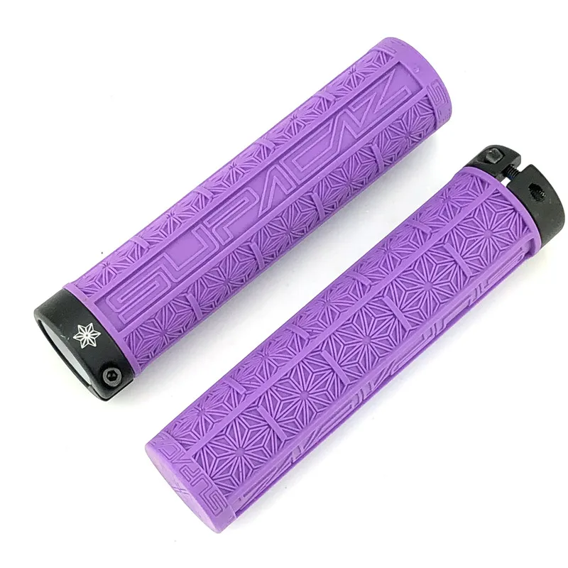 purple Supacaz GR-10 MTB велосипедные Грипсы, 135 мм комплект рулей для велосипеда силиконовый набор - Цвет: purple