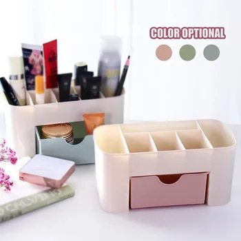 

Desktop Organizer Pen Pencil Mobile Phone Storage Box Office Home Control Cosmetic Divider Tidy Household Tool With Drawer