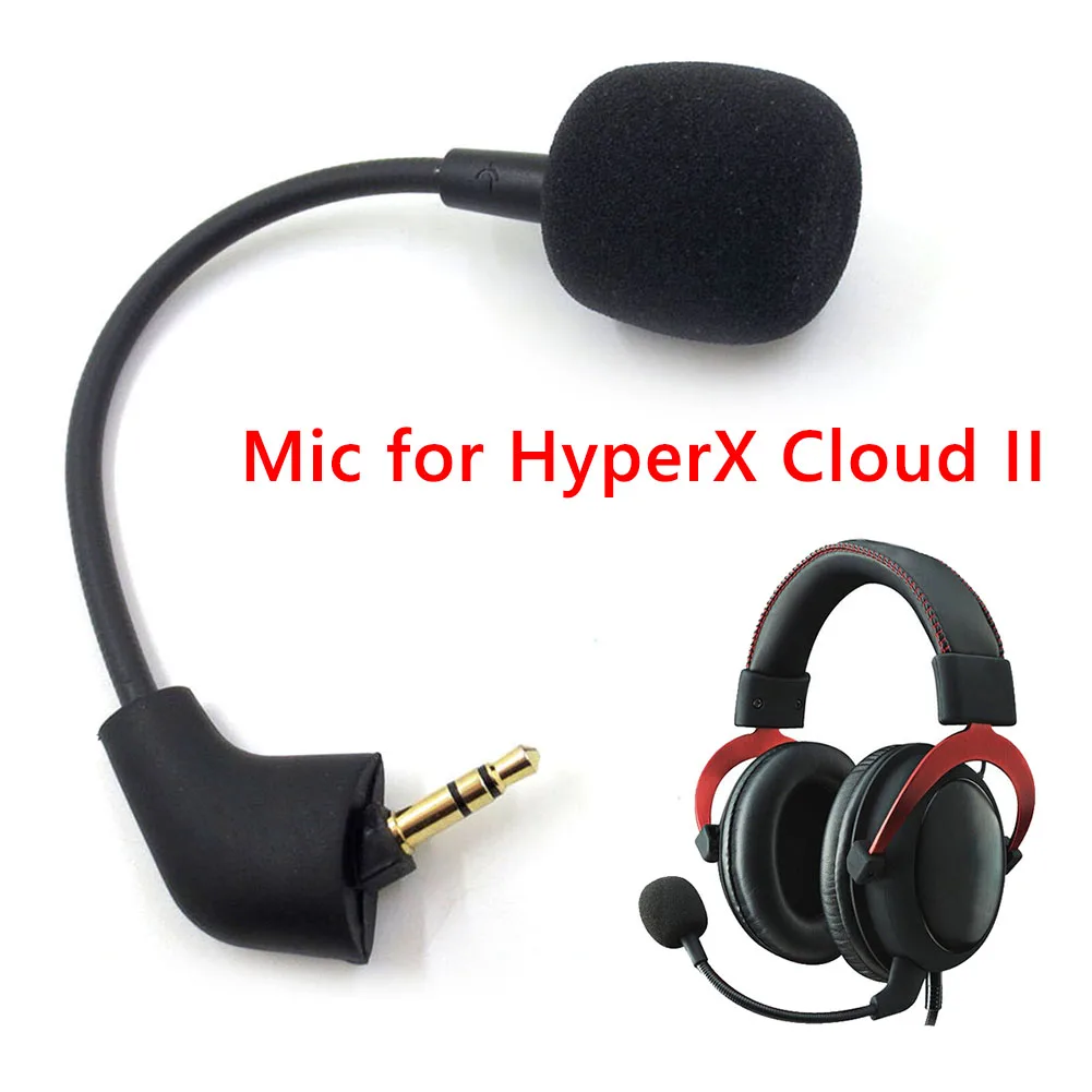 Replacement Game Mic 3.5mm Microphone For Kingston Hyperx Cloud 2 Ii X Core Silver Gaming Headset - Microphones - AliExpress