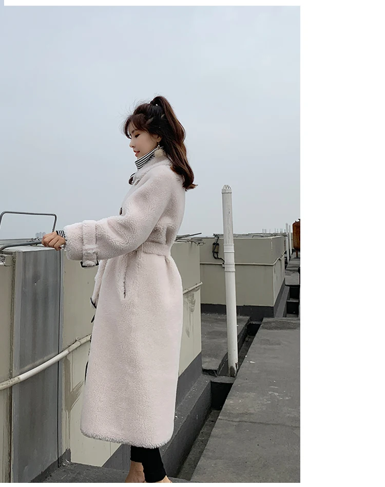 Пальто из натурального меха, женское длинное зимнее пальто, женский корейский помпон из натурального меха, куртка для женщин, одежда, Manteau Femme, зимняя куртка для женщин