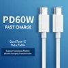 Кабель для передачи данных PD USB C на USB Type C 60 Вт, кабель для быстрой зарядки usb c, кабель usb для Samsung S20, MacBook Pro, iPad Pro ► Фото 2/6