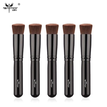 

Anmor 5Pcs/lot Clearance Product For Foundation Makeup Brush Wholesale Synthetic Hair Angled Make Up Brushes For Liquid Cream