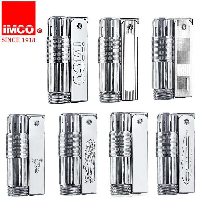 Original IMCO Gasoline Lighter Austrian Retro 6700 Grinding Wheel Metal Stainless Steel Windproof Mechanical Smoking Accessoies | Дом и сад