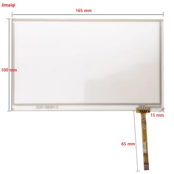 

165*100 mm 165mm * 100 mm 4Pin Resistive 7" inch Touch Screen Panel Digitizer sensor for Car DVD PLC ZCR-1583R1-3 FPC-1582 Glass