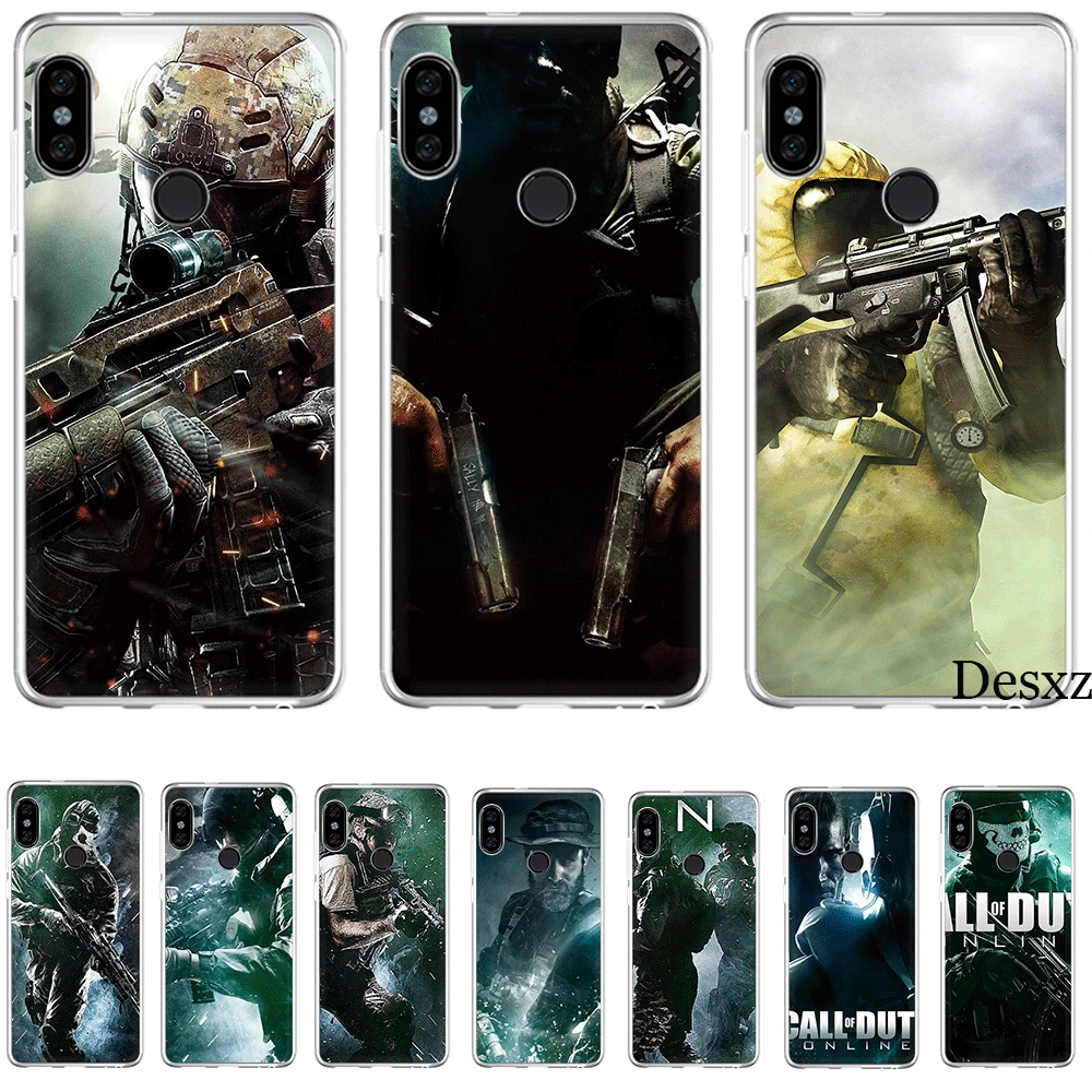 

Phone Case Cute Cartoon For Xiaomi Mi 5 5S 6 6X 8 SE A1 A2 Lite Mix 2S 6A 9 9se MAX 3 Case Hard Cover Call Of Duty Online
