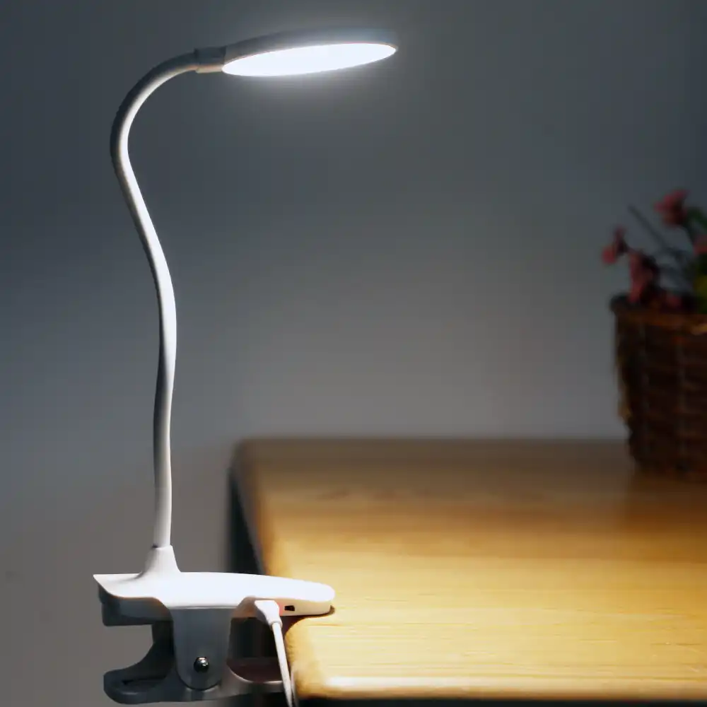 lampara inalambrica para mesa de estudio con clip lampara led recargable de 1200mah para lectura y escritorio lampara de mesa usb lampara flexo