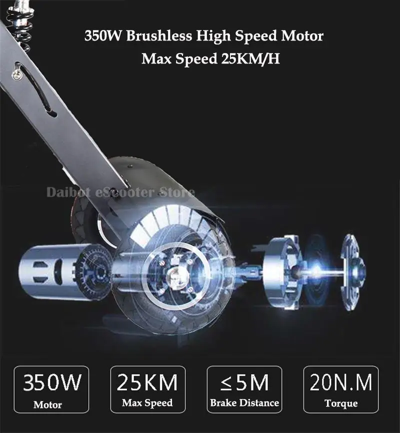 Daibot Folding Electric Scooter 3 Wheel Electric Scooters 48V 350W Three Wheel Electric Tricycle For ElderlyLadies (26)