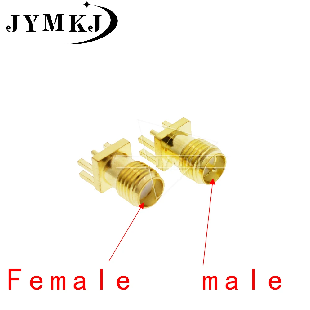 10 шт. 1,6 мм внутренний разъем SMA припой гайка край PCB(SMA-KHD) Клип прямое Крепление позолоченная РЧ колодка разъема припоя