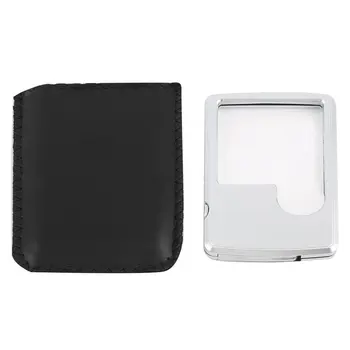 

Mini 40x25mm Jewelry Jade Magnifier Illuminated Loupe Portable Fold LED Magnifying Glass Gift Inspecting Cash Stamps Coin