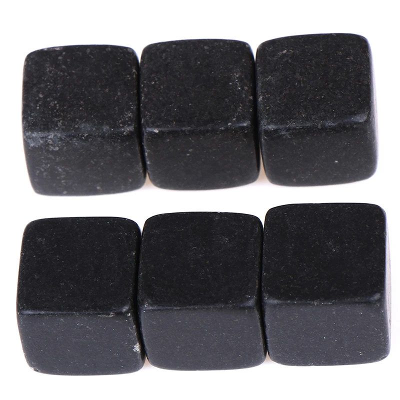 6PCS Wine Ice Stone Whisky Stones Whisky Rock Sipping Natural Ice Cube Cooler Christmas Wedding Gift Favor Barware Tool