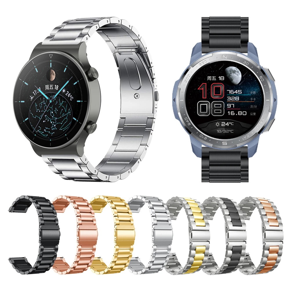 Classic Metal Strap For Huawei Watch Gt 2 Pro Gt2 Band Bracelet For Honor Gs  Pro / Es Smartwatch Stainless Steel Watchband - Watchbands - AliExpress