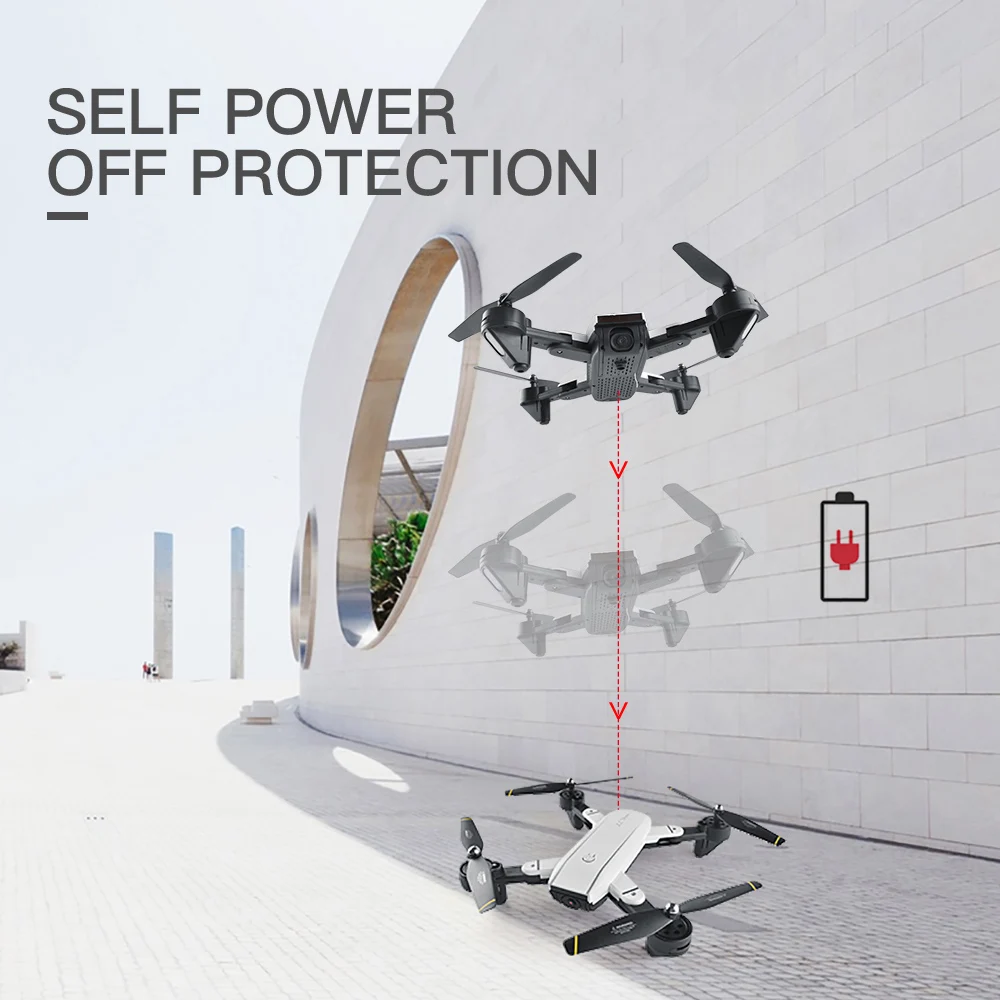 SG700 2.0MP Камера Wi-Fi FPV складной 6-осевой с оптической камерой Gyro установкой в определенное положение удержание Headless Квадрокоптер с дистанционным управлением с двумя батареями