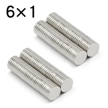 50/100/200/500/1000 Pcs 6x1 Round NdFeB Neodymium Magnet N35 Super Powerful Small imanes Permanent Magnetic Disc