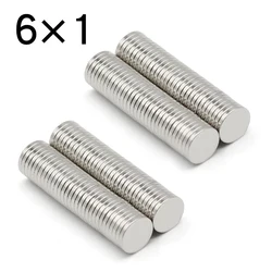 50/100/200/500/1000 Pcs 6x1 Round NdFeB Neodymium Magnet N35 Super Powerful Small imanes Permanent Magnetic Disc