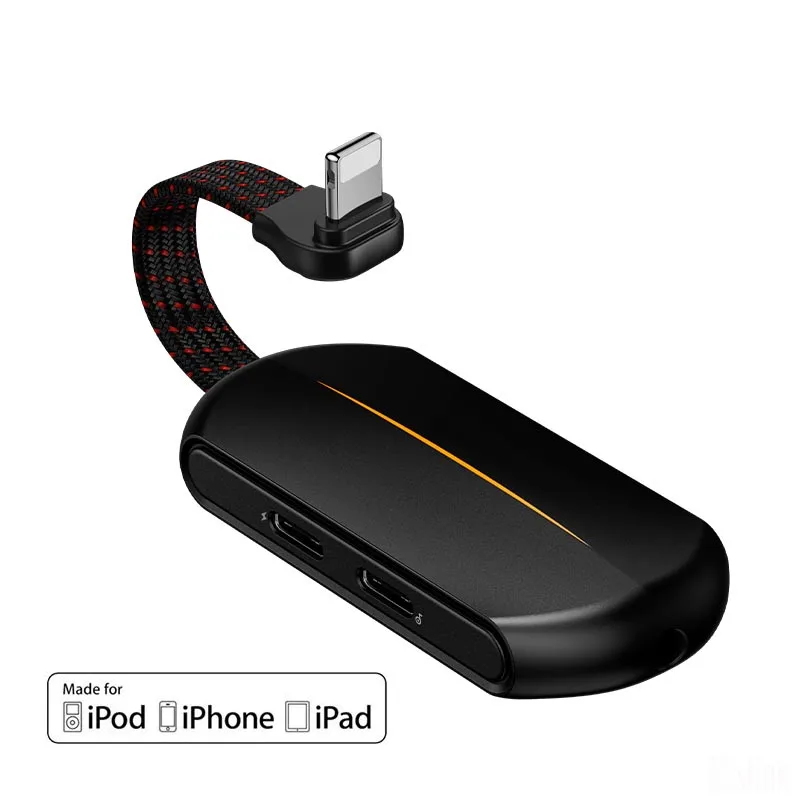 2 in 1 For Apple Lightning to 3 5mm headphone jack adapter for iPhone 11 pro xs xr 8 7 6s plus 5se ipad Audio converter aux 8pin