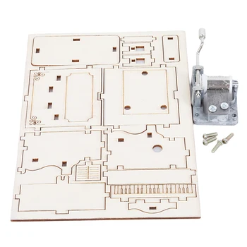 

New Arrival Wooden Music Box Puzzle Small Invention Primary School Science Experiment Toys Kids Christmas Gifts