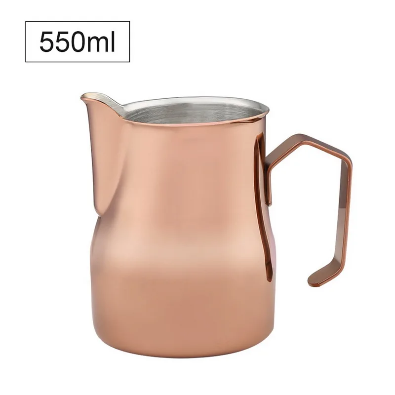 550ml 550/750 мл Western вспенивания молока кувшин многоцветный эспрессо Кофе бариста Кофе латте Нержавеющая сталь эспрессо кувшин для молока - Цвет: 550ml