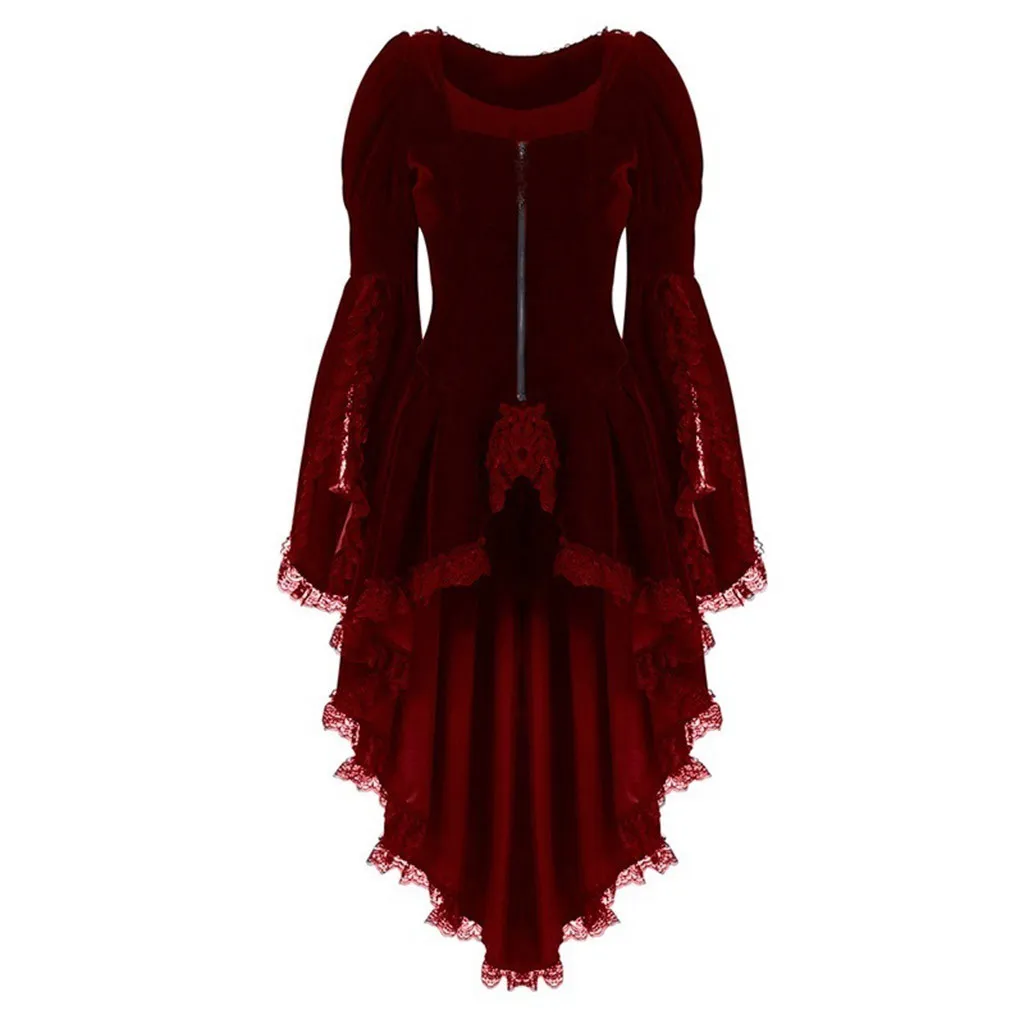 Женская кружевная куртка Goth винтажное пальто в стиле ретро с длинными рукавами и