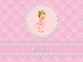 

HUAYI girl Princess Party Pink Birthday Invitation celebration Party backdrop baby shower wall decor photo background xt-7450