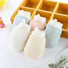 0-2T Gloves For Newborn Baby Gift Anti-grab Mittens Hand Warmer Winter Thicken Warm Soft Fleece Boys Girls Mittens Rope Glovess