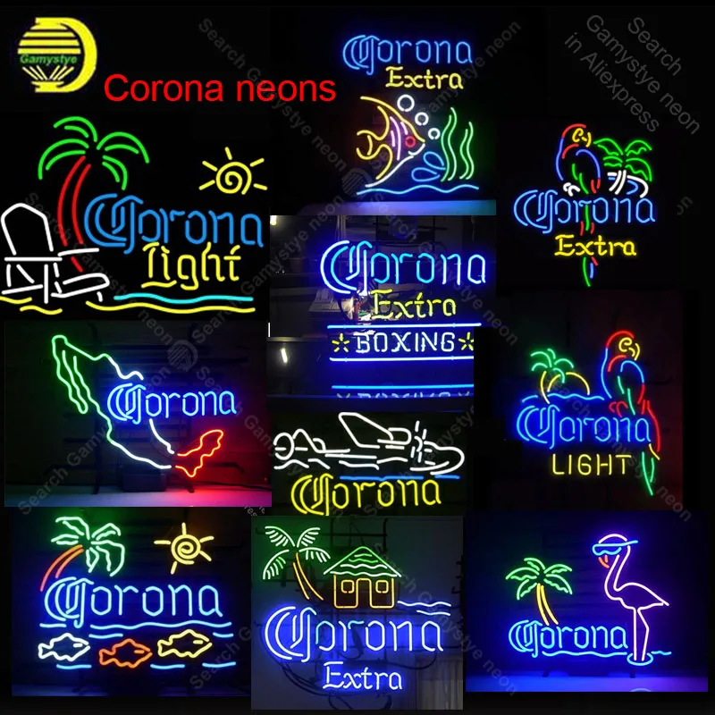 New Corona Extra Parrot Palm Tree Beer Bar Neon Sign 24/"x20/" Ship From USA