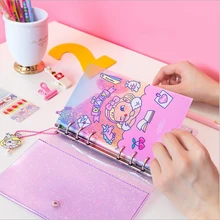 2шт* A6 еженедельник спиральный блокнот ручная книга Kawaii Канцтовары Дневник дневник блокнот детский подарок