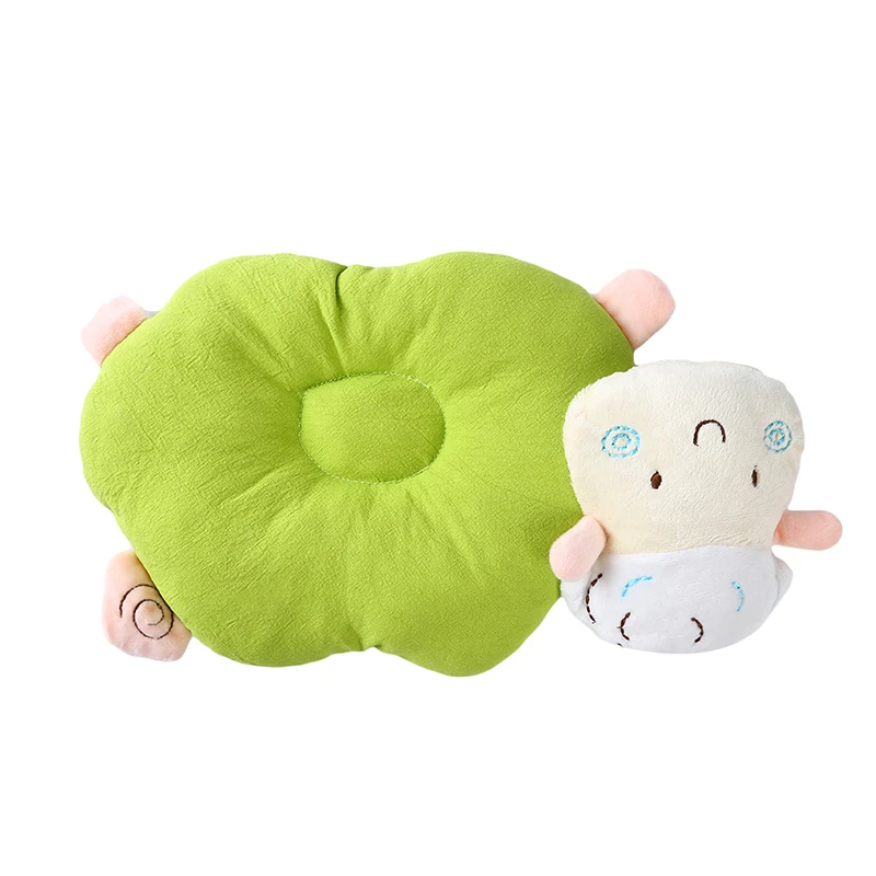 Подушка для защиты головы, подушка для новорожденных, детские подушки с животным принтом, хлопковая детская подушка, позиционер сна