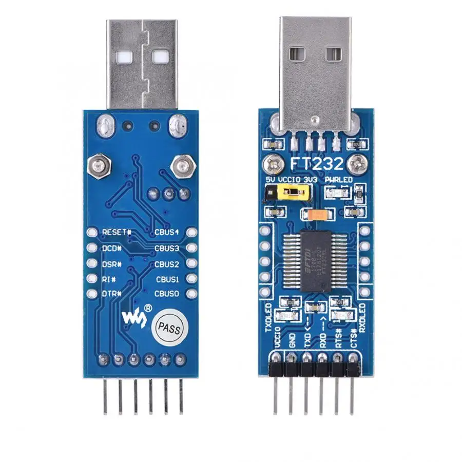 FT232 USB плата UART (тип A) Последовательный ТТЛ-FT232RL модуль преобразователя