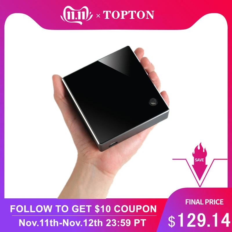 

[8th Gen Intel Core i5 8250U Quad Core 8 Threads] Eglobal Nuc Mini PC Windows 10 Pro DDR4/DDR3L AC Wifi 4K HTPC HDMI Mini DP