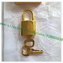 

Top Grade Polished Shine Golden Stainless Padlock 1 Lock 2 Keys For Speady Allma Handbag Keepaall Duffle Luggage 318