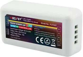 

FUT037 Mi.Light RGB LED Strip 2.4GHz RF Wireless 4-Zone Controller Receiver Box,Work with Milight RGBW Remote,B3 T3 Panel,Smartp